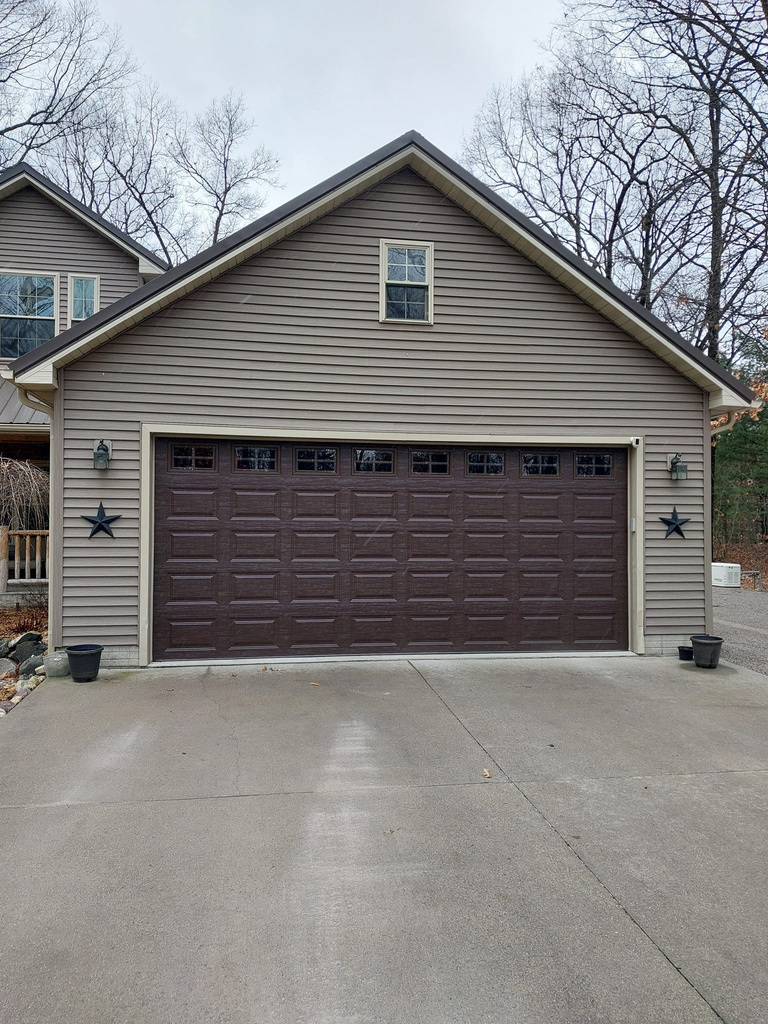 New garage door installation